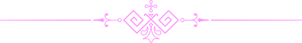 section divider, a pink line with fleurons