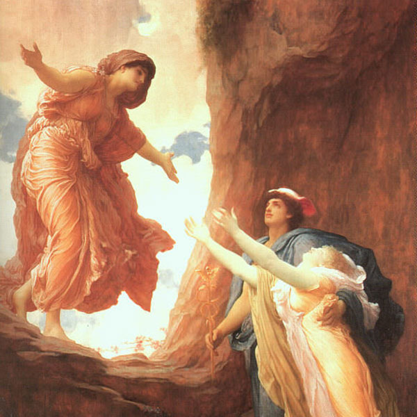 Leighton's painting of Demeter reuniting with Persephone.
